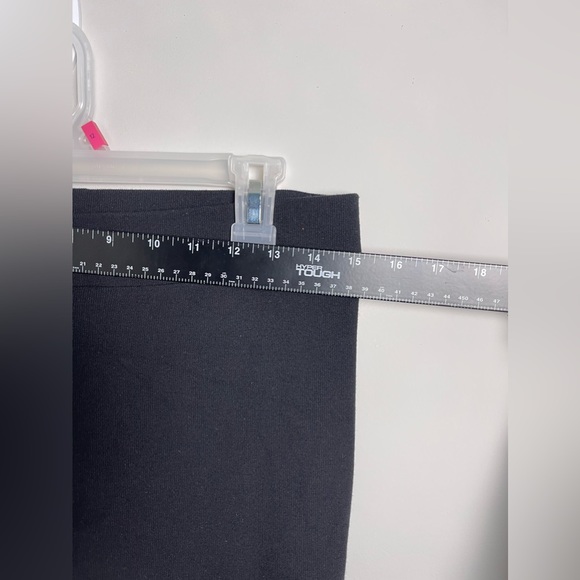 Vince Black Leggings Pants Stirrup Ribbed Knit Pull On Stretch Size Large - Picture 5 of 11